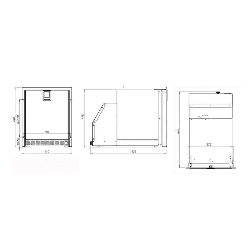 Indel Marine Low Profile Ice Maker 230V/50Hz 5W08L11IMN000