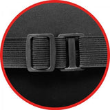 MOMO Supporto Lombare Compact in Memory Foam e Ecopelle Nero/Rosso
