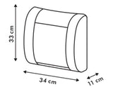 MOMO Supporto Lombare Compact Nero/Carbon per Auto