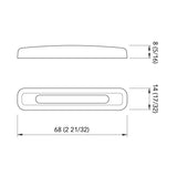 Luz náutica rápida de cortesía para barco Blue Tab Ssr 2 FASP1845SX5CE00