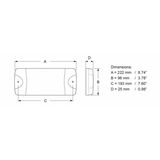 Hella Marine Luce Duraled 50 Bianca Ampia Diffus nautica 2JA 980 629-501
