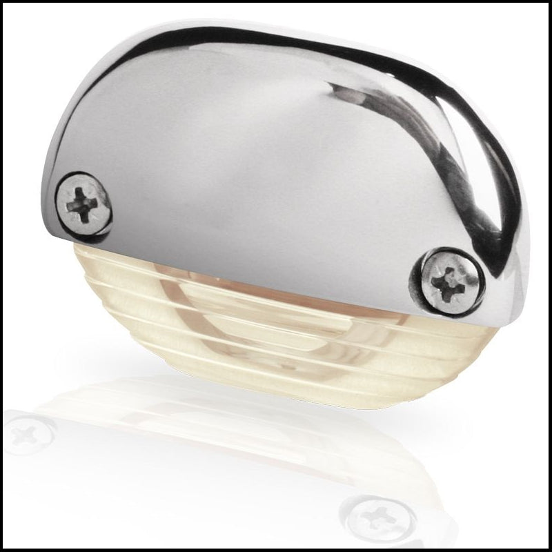 Hella Marine Luce Cortesia Bianco Caldo - Inox nautica 2JA 958 126-431