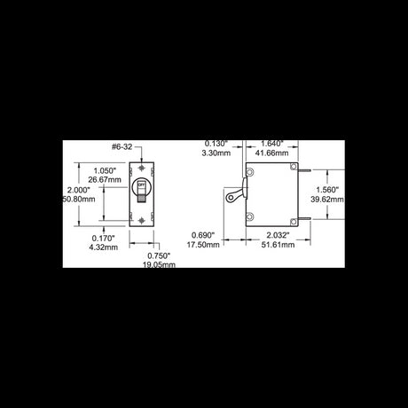 Blue Sea Magnetohydraulikhebel 15A 7208-BSS