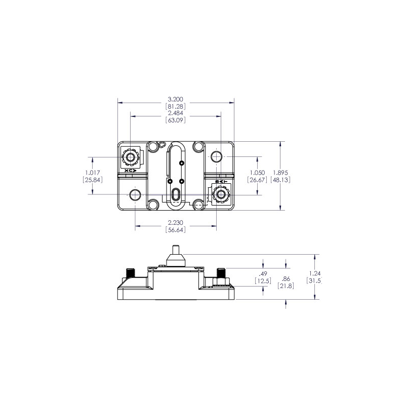 Disyuntor Blue Sea Wire de 40 A 7182-BSS