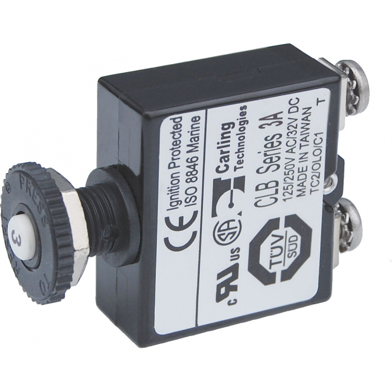 Disyuntor pulsador Blue Sea 3A 2129-BSS