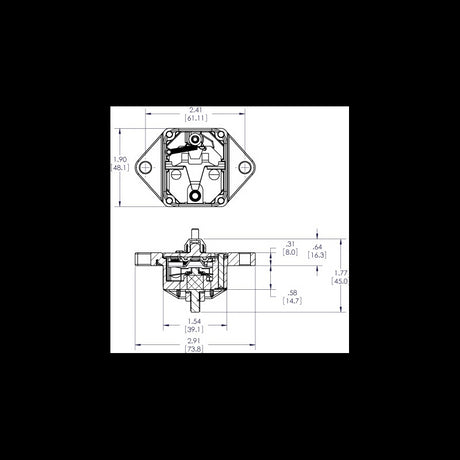 Blue Sea Magnetotermico ad Incasso 40A 7082-BSS