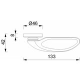 Foresti e Suardi Maniglia Ottone Cromato 214A.CC