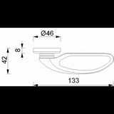 Foresti e Suardi verchromter Messinggriff 214A.CC