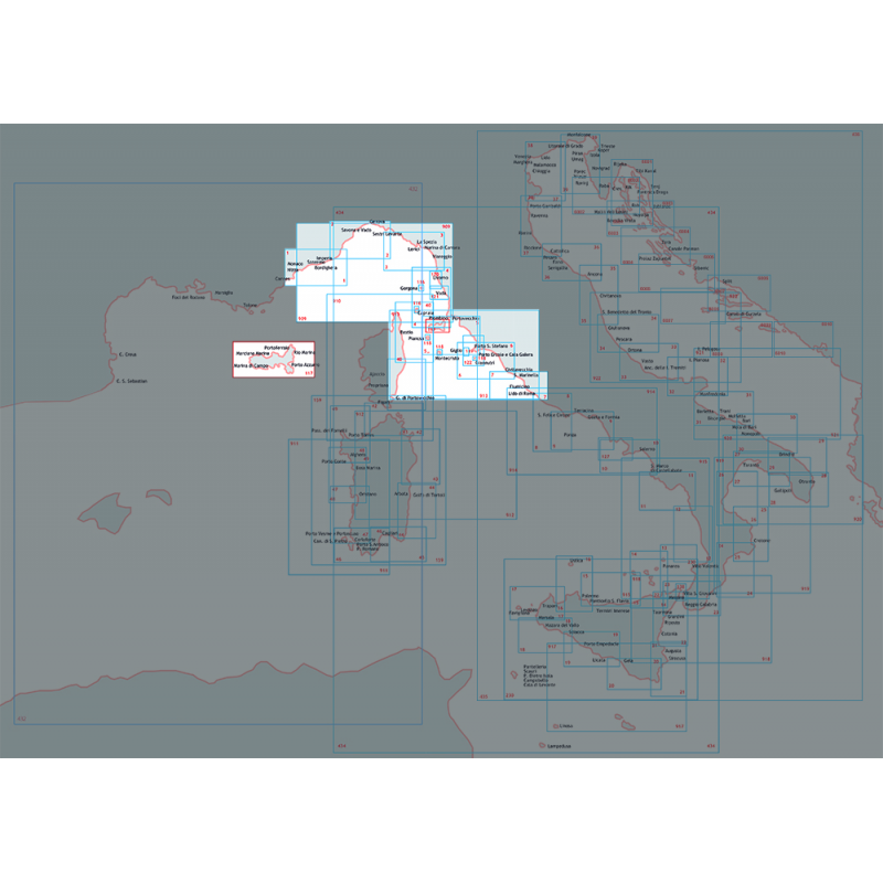 Istituto Idrografico Da Cannes a Imperia 1 CARTA NAUTICA