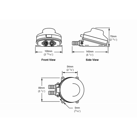 Bomba de pie de ballena Babyfoot Std 71994
