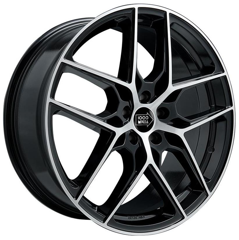 Cerchio in lega mod. MM1004 Black Mirror 7,5x17 / 5 fori / PCD 110 / ET 30 / foro centrale 65,1