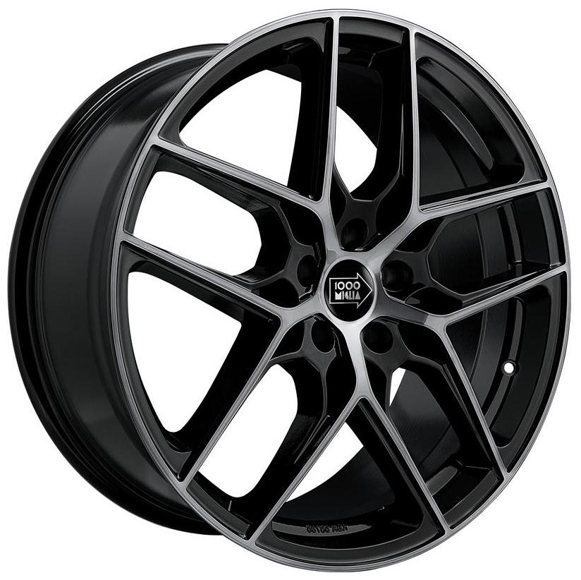 Cerchio in lega mod. MM1004 Black Mirror Dark 8x18 / 5 fori / PCD 108 / ET 45 / foro centrale 73,1