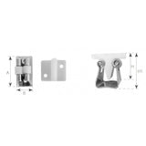 Olcese Ricci Molla Ferma Porta Inox 1743A