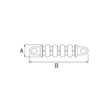 Douglas Marine Edelstahl-Festmacherfeder, Durchmesser mm 5x300, Feder 806.006S