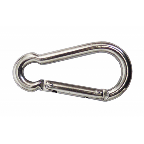 Mosquetón de acero inoxidable FNI de 8 mm de diámetro y apertura transversal S0319-A0008