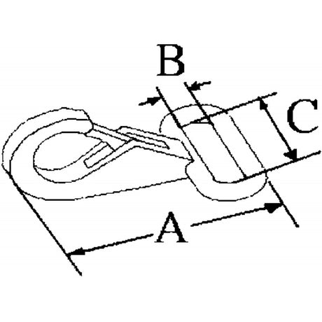 FNI 316 Edelstahl-Karabiner S5302-A0048