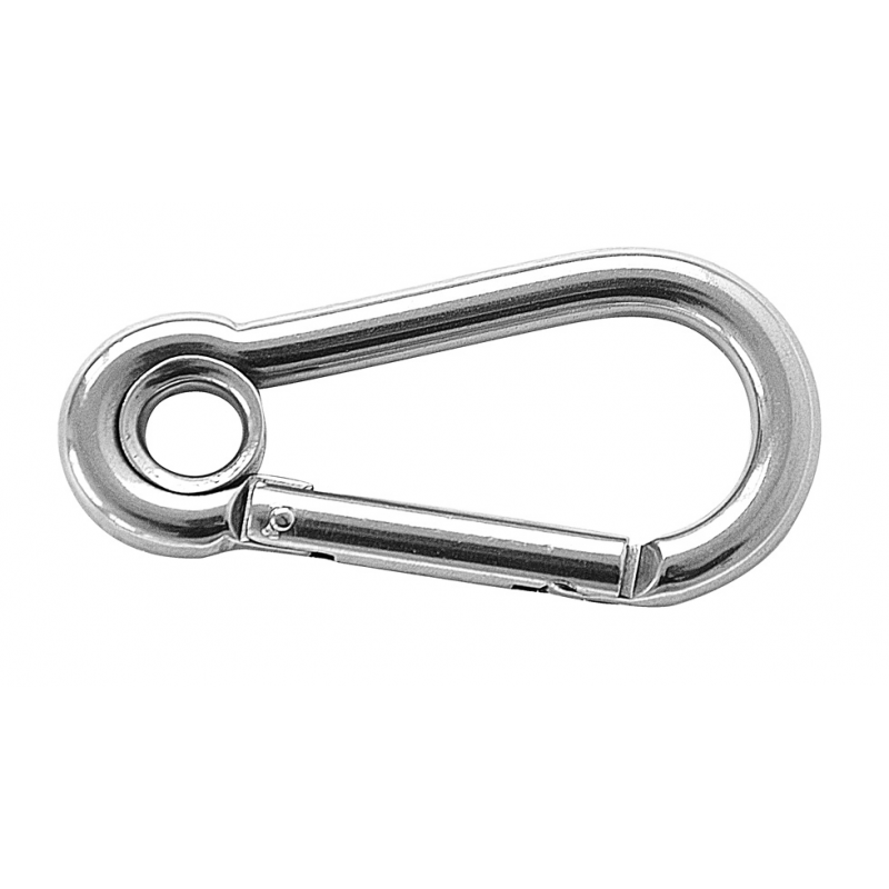 FNI Moschettone Inox con Occhio Diametro mm 5X50 S5312-A0005