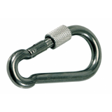 FNI Moschettone Inox a Vite Diametro mm 5X50 S0313-A0005