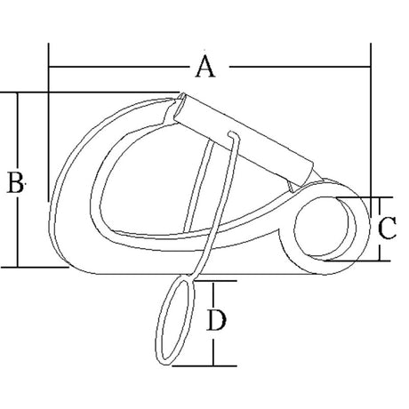 Mosquetón de acero inoxidable Marine Town Nautica 316 0508366