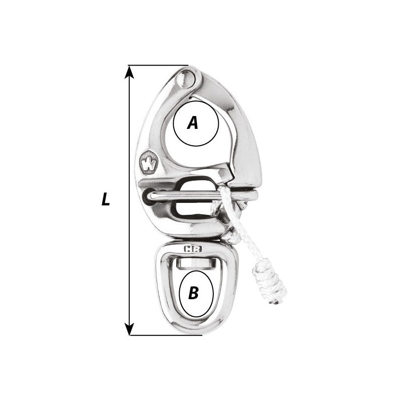 Mosquetón Wichard para Spinnaker 70 mm AC002673
