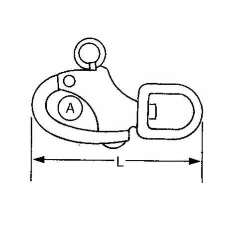 FNI Spinnaker Karabiner 70mm S0351-A0070