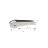 FNI Edelstahl-Bügelrolle 240 mm 1523