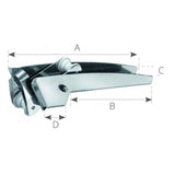 FNI Edelstahl-Neigungsrolle 420 mm SM4242
