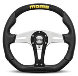 Momo Volante Trek alcantara nero/argento