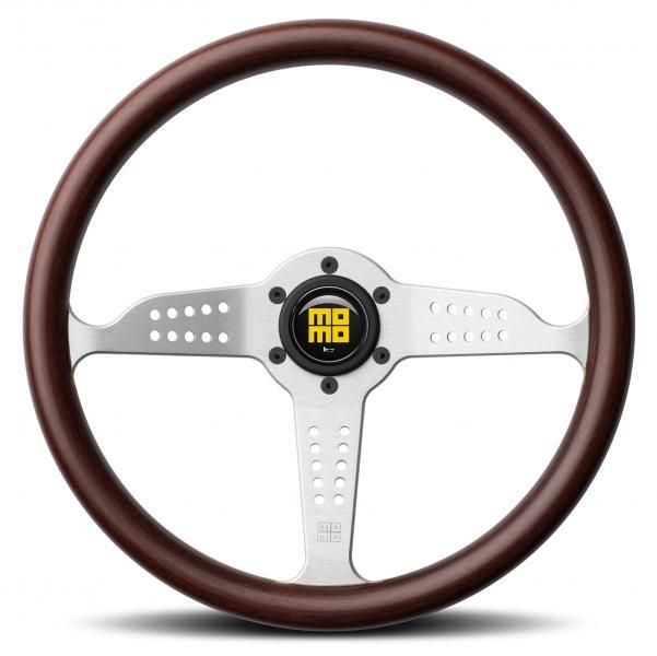 Momo Steering Wheel Gran Prix Zebrano/Silver 350 mm