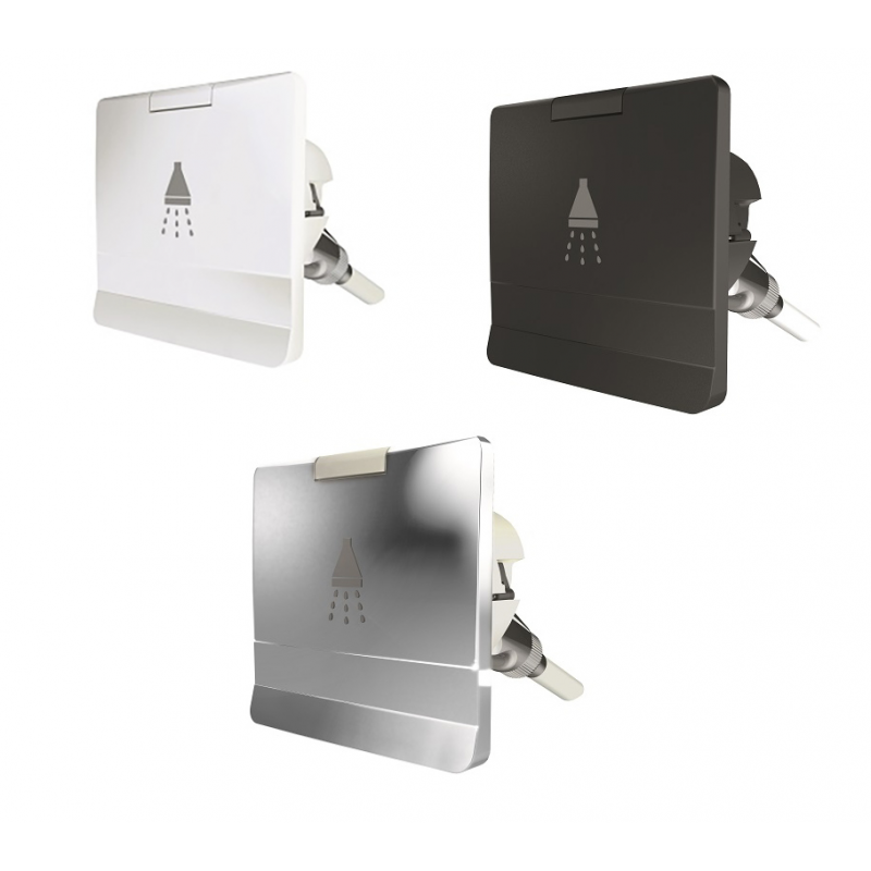 Plastimo Nicchia Nera Quadrata con Doccetta 67595