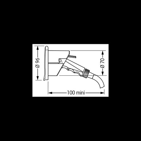 Plastimo Nicchia Bianca Quadrata Per Doccetta 67313