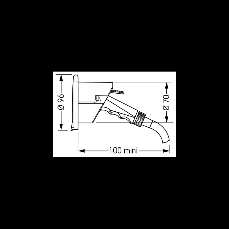 Plastimo Nicchia Bianca Tonda con Doccetta 67202