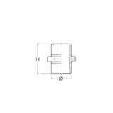 Guidi Nipless Doppio In Bronzo Da 1/4 280B.1/4
