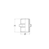 Guidi Nipless Ridotto M-M Da 3/8 a 1/4 245.3/8X1/4