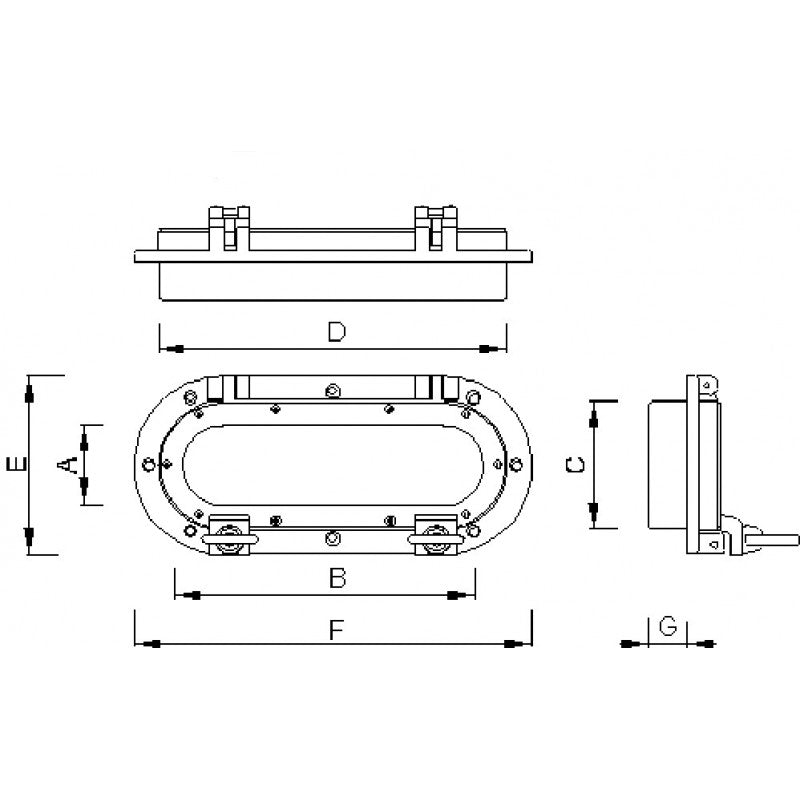 Foresti e Suardi Oblo Ovale In Ottone 4.70.C