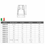 Enrico Polipodio Ersatzanode Durchmesser mm 22-25 RA002