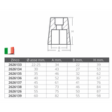 Enrico Polipodio Anodo Esagonale Diametro mm 45 In Zinco RA034
