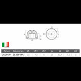 Tecnoseal Ogiva Side Power-Sleipner Aluminium 02481