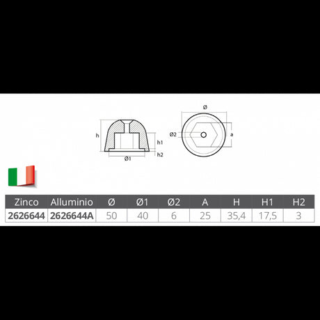 Tecnoseal Ogiva Side Power-Sleipner Aluminium 02481