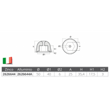 Tecnoseal Ogiva Side Power-Sleipner Alluminio 02481