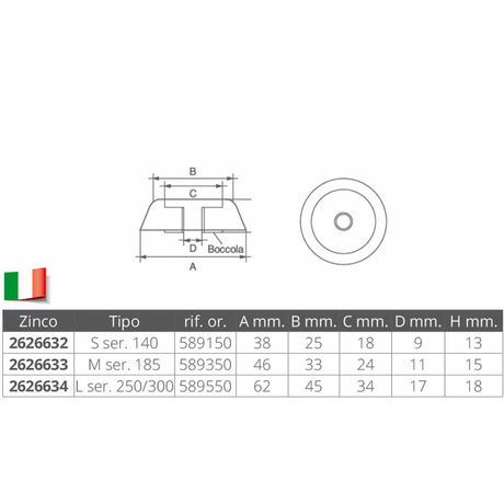 Tecnoseal Ogiva Lewmar 140S 01080
