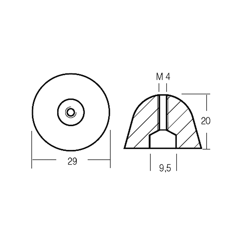 Tecnoseal Ogiva für Bugschub 00731