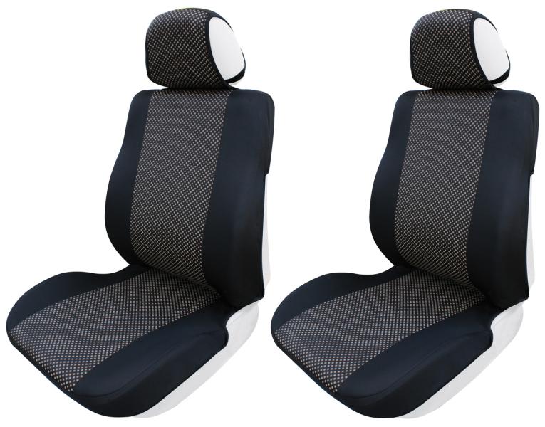 Cora Manufacturing Coprisedili anteriori Espresso Sport tg. grande tess. cotone stampato pois beige
