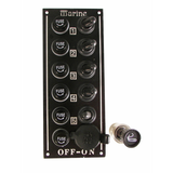 Marine Town Nautica Pannello Elettrico 5 Interruttori e Presa Accendi 8734203A