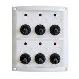 AAA White 6-Schalter-Schalttafel 10064-LTWF