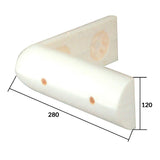 Bao Long Parabordo Angolo Bianco Resistente Ai Raggi Uv, Olio, Gasolio e Prodotti Chimici BL-703 WHITE
