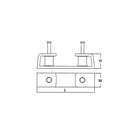 Pasacables enrollable FNI mm 205X40X50H 03451508