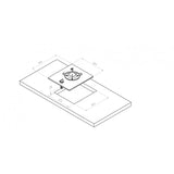 Navy Load Nautical Glaskochfeld 1 Brenner 325X262 NL.20000