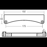 Enrico Polipodio OMC Wabenplatte für Heckspiegel OM012