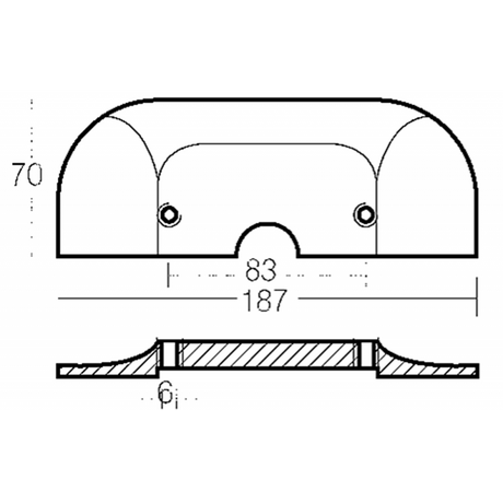 Enrico Polipodio Alpha One-Alpha Ii Gen Zin 00814 Plate Mercury - Mercruiser Anodes